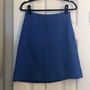 kate spade cobalt blue a line skirt size 0